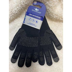 Sealskinz Unisex Gloves Black L All Weather Ultra Grip Knitted